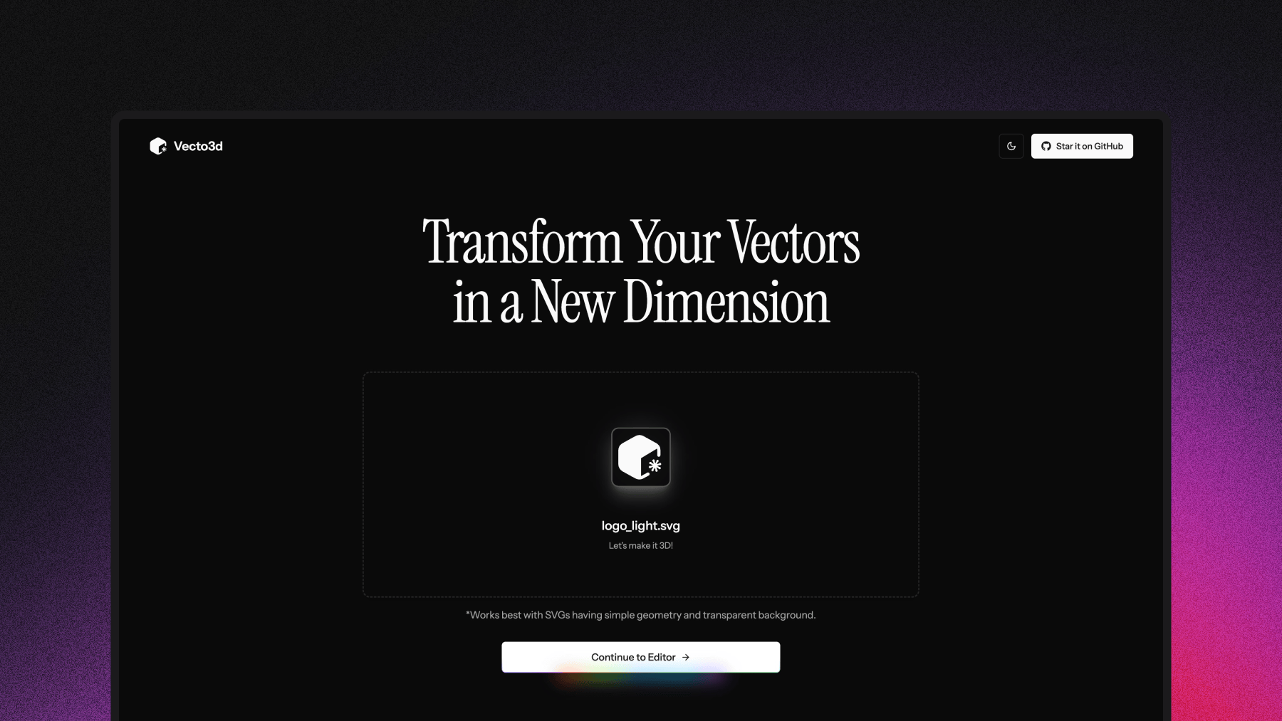 Vecto3d - Transform Your Vectors in a New Dimension